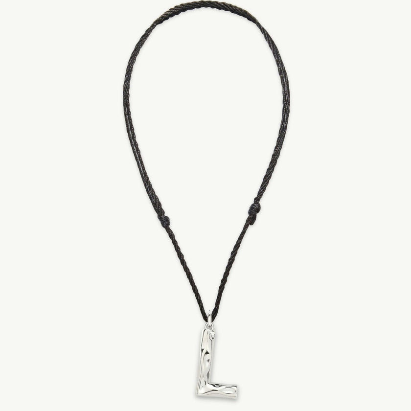Grande Monogram Necklace in Silver