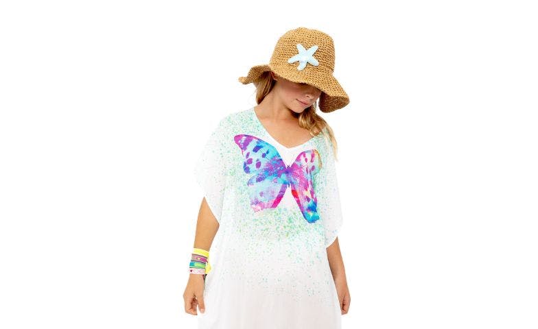 Butterfly Mint Splash Cover Up
