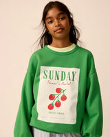 Organic Weekend Sweatshirt in Cucumber