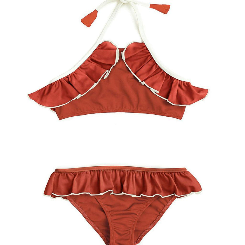 Leila Bikini Terracotta And Ivory