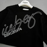 ICEBERG Swirl Logo Cropped Sweatshirt