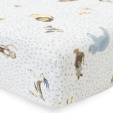 Cotton Muslin Crib Sheet - Party Animals