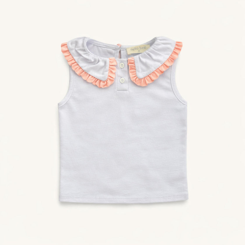 Pleated Tennis Tank in Purple/Pink