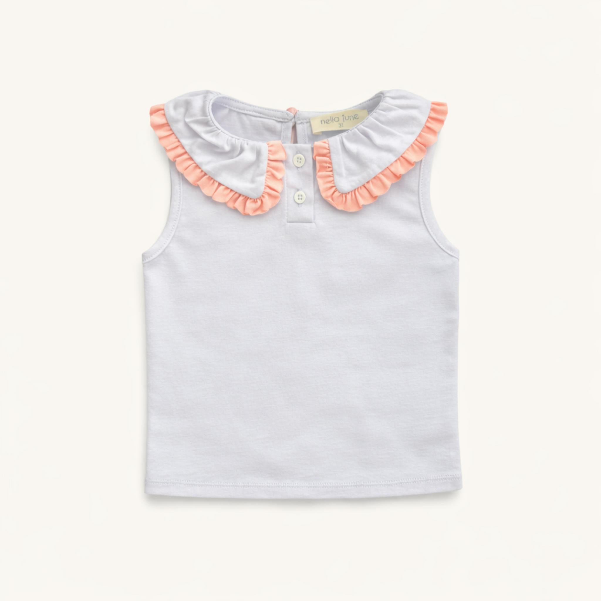 Pleated Tennis Tank in Purple/Pink