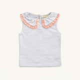 Pleated Tennis Tank in Purple/Pink