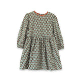 Phoebe Long Sleeves Dress | Green Motif