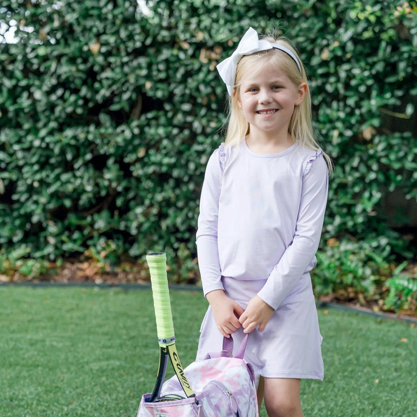 Margot Girls' Performance Skirt by LH Sport Lavender