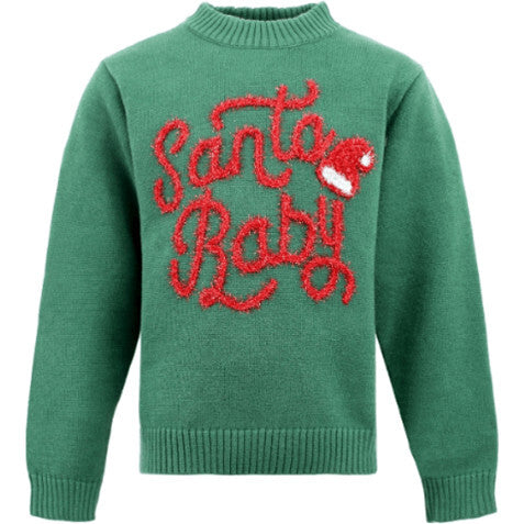 Santa Baby Festive Sweater, Green