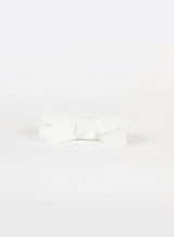 Small Bow Hair Clip in White