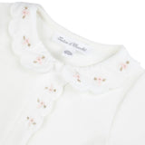 TARTINE ET CHOCOLAT Embroidered Footed Pajamas - Nacre