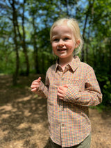 ATWOOD Gold/Navy Plaid Shirt