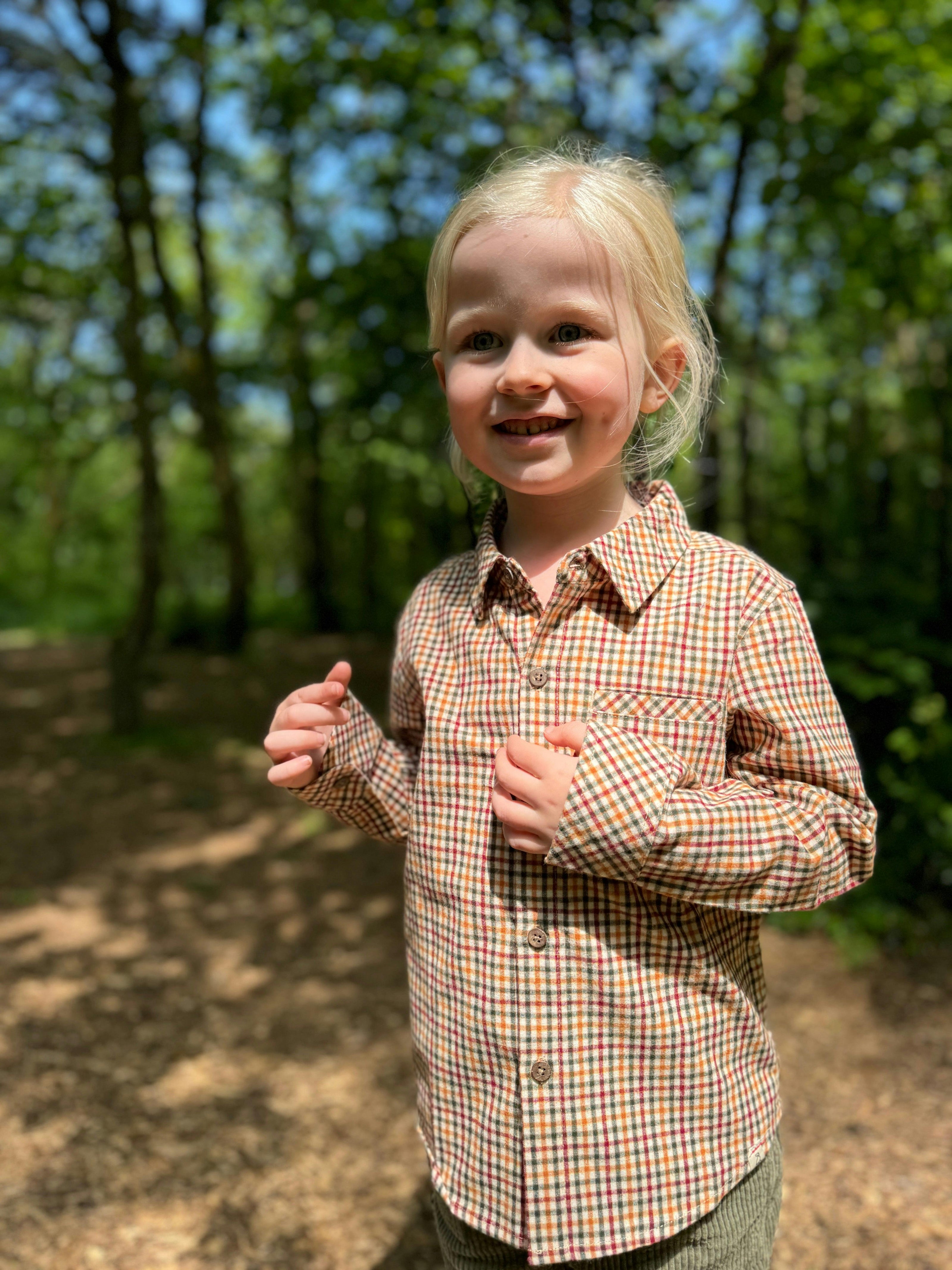 ATWOOD Gold/Navy Plaid Shirt