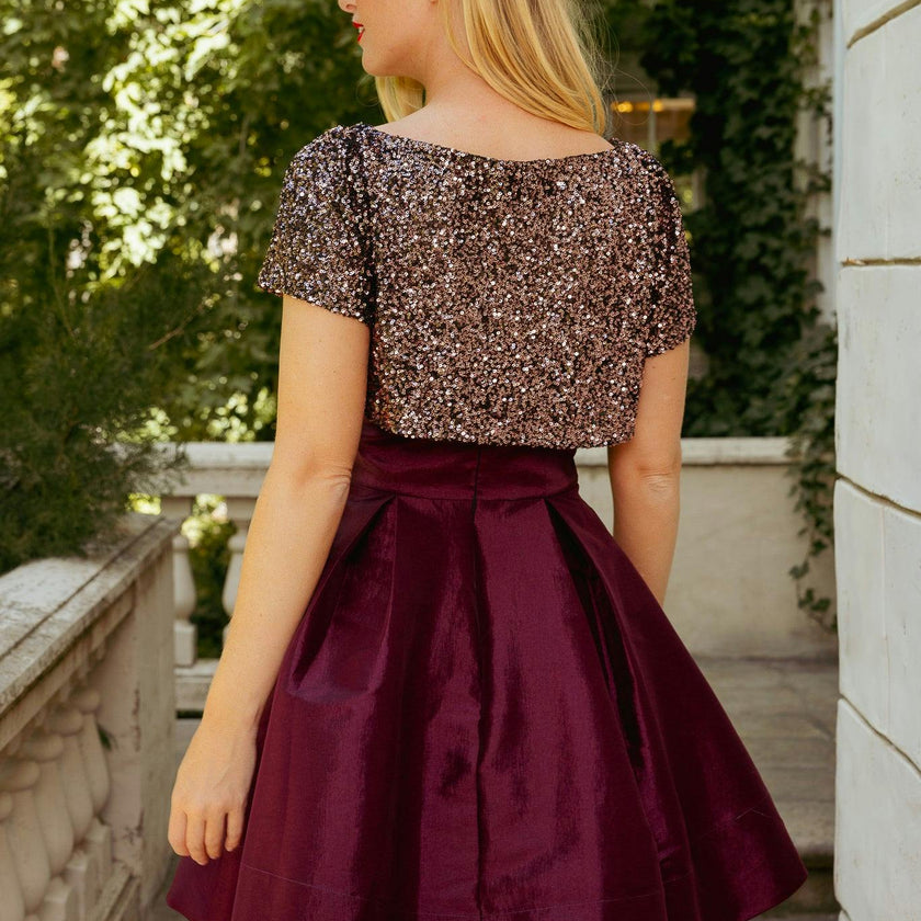 Alexis Dress in Wine