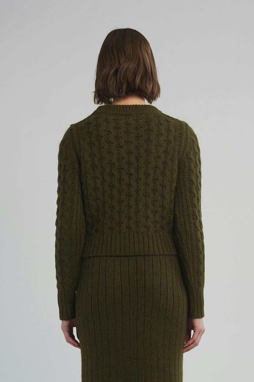 AMARA SWEATER | DARK OLIVE