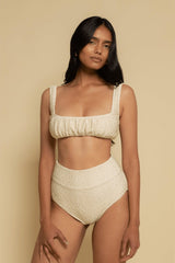 Added Coverage High Rise Bikini Bottom
