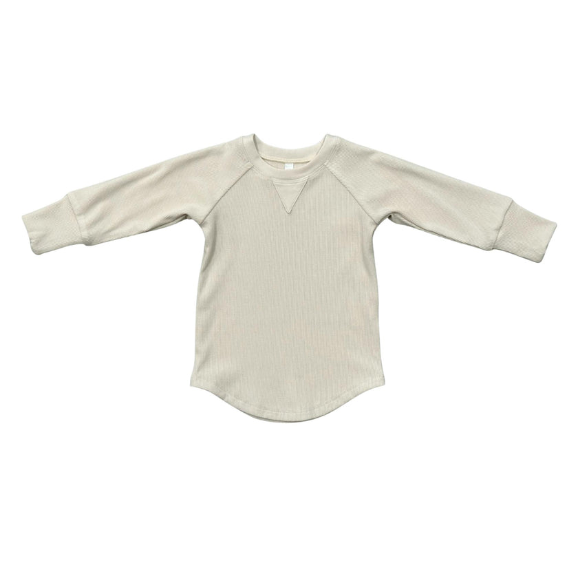 Ribbed Top in Cream