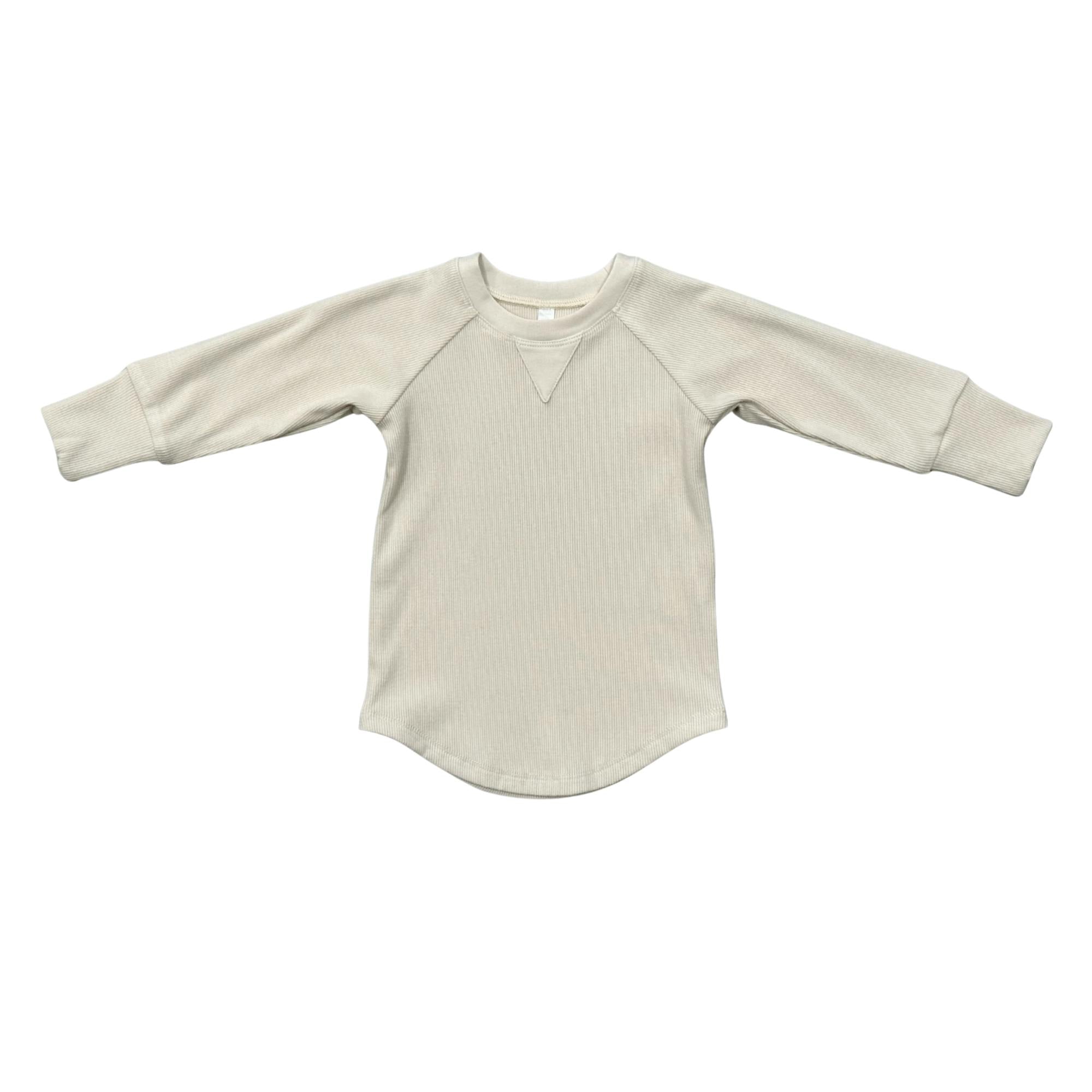 Ribbed Top in Cream