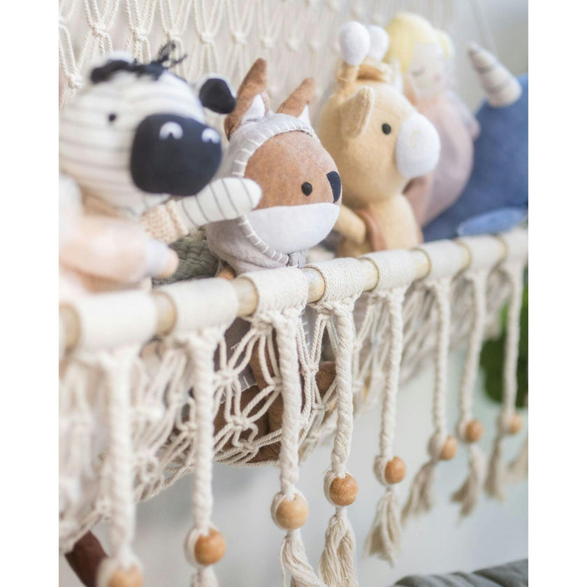 Willow Macrame Storage Wall Decor