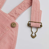 Pink Chunky Cord Overalls