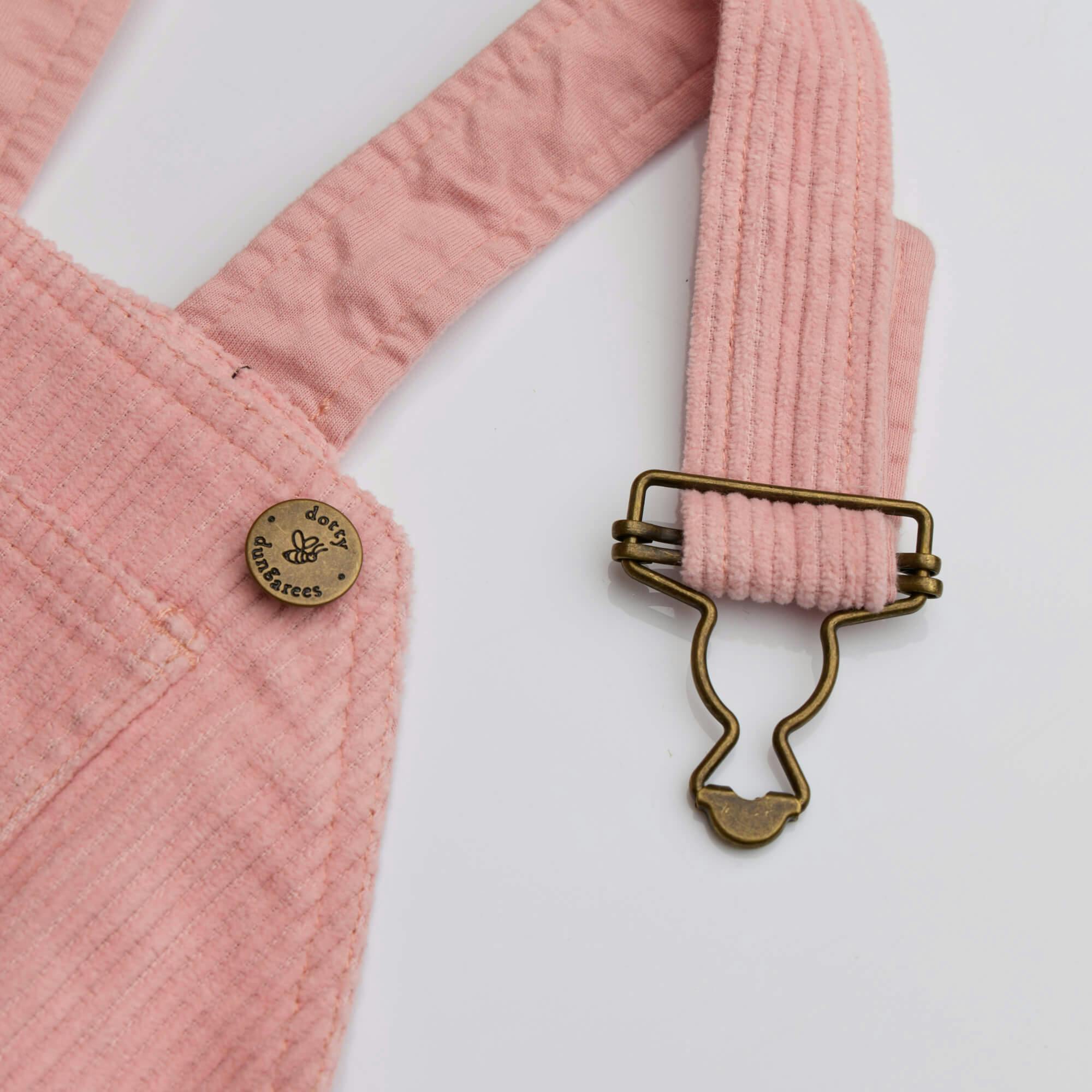 Pink Chunky Cord Overalls