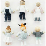 Wooden Dolls House Family