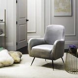 Noelle Velvet Mid-Century Accent Chair