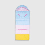 Sleep-N-Pack™ – Big Kid Size | Color Block Camp Collection: Pink Smile Face