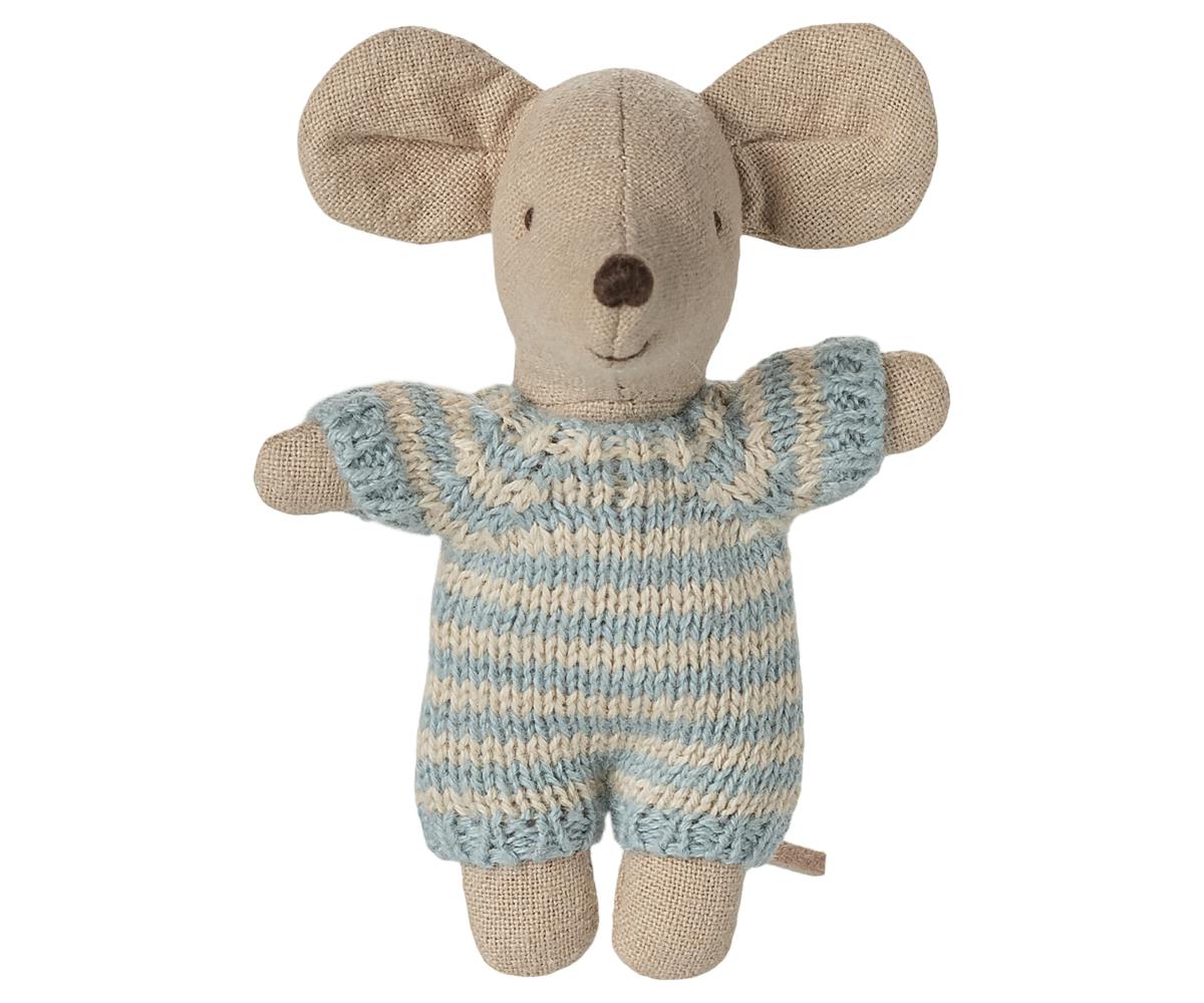 Baby mouse in carry cot - Blue
