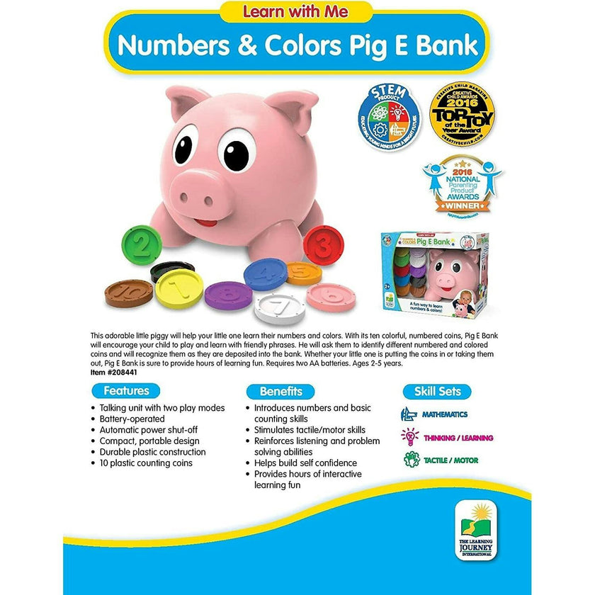 Learning Journey Learn with Me - Numbers & Colors E Bank