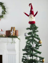 Handmade Christmas Gnome Tree Topper Hand Felted Wool Arcadia Home