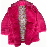Hot Pink Faux Fur Coat