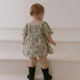 Organic Smocked Dress W/ Bloomers