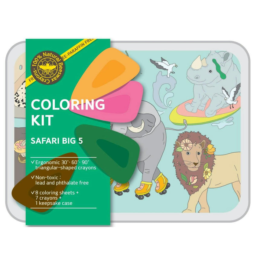 Coloring Kit - 5 units in set - SAFARI BIG FIVE Small