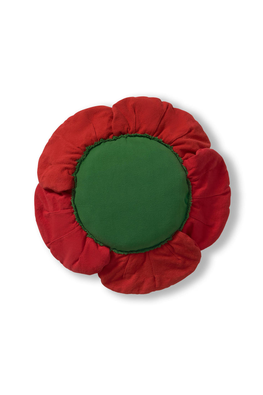 Floor Cushion Red Poppy