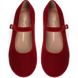Sabine Velvet Wide Strap Round Toe Mary Jane Pumps