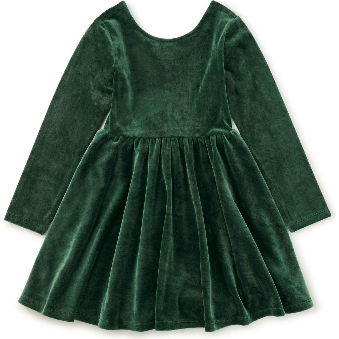 Velour Ballet Dress, Green