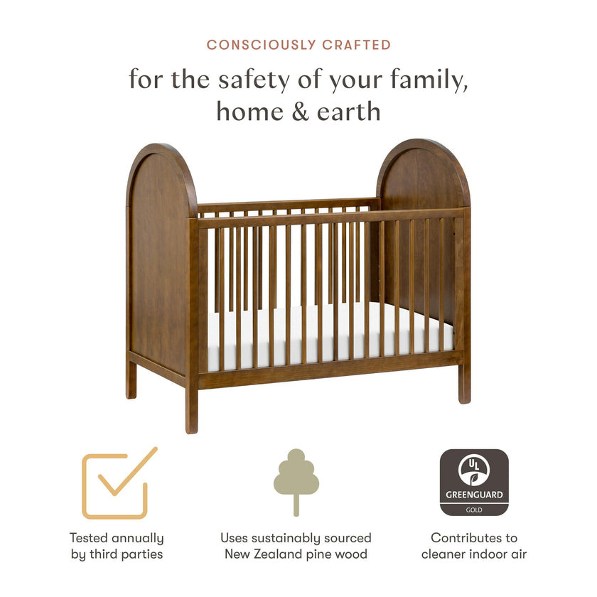 Babyletto Bondi 3-in-1 Convertible Crib with Toddler Bed Conversion Kit
