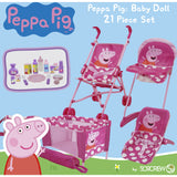 Peppa Pig: 21 Piece Doll Play Set - Pink & White Dots