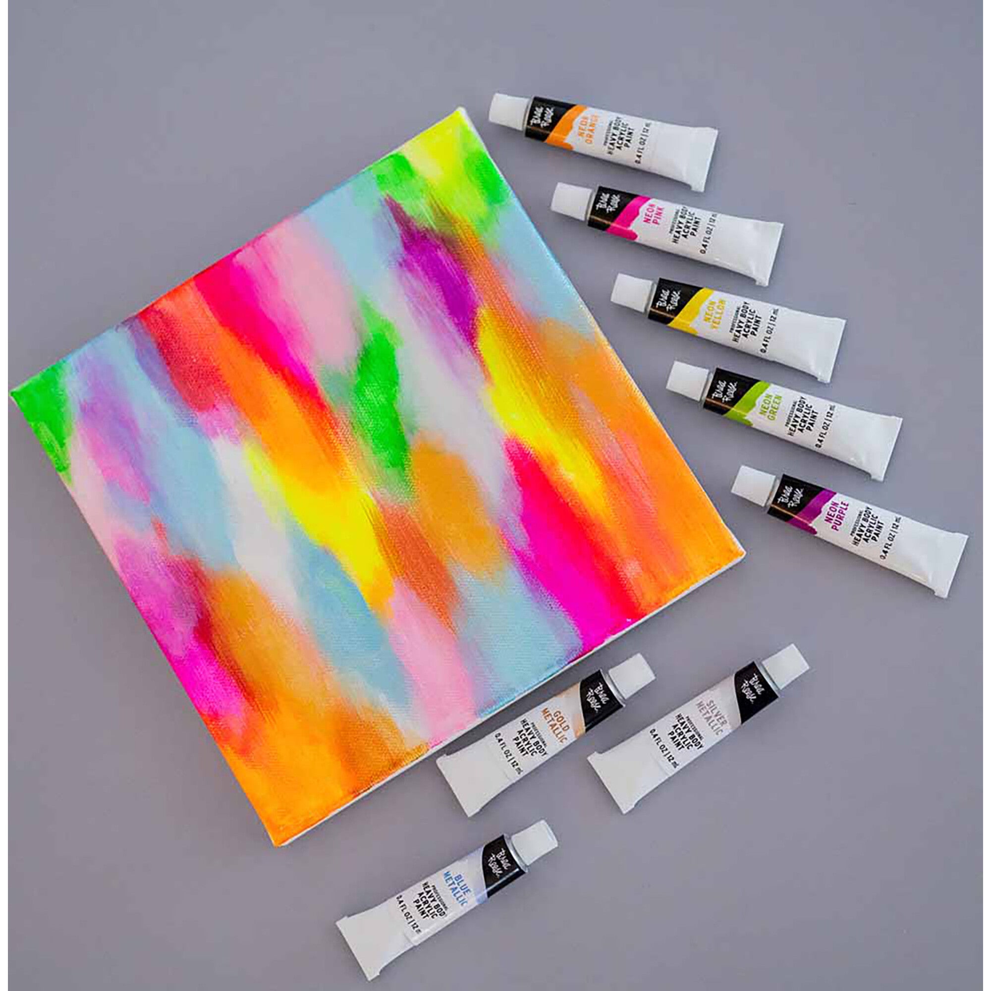 Professional Heavy Body Acrylic: Neon & Metallic - 12ct