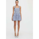 The Azalea Mini Nap Dress - Navy Gingham