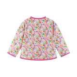 Girls Cream Bomber | Floral Print