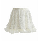Ivory Althea Glitter Ruffle Skirt Set