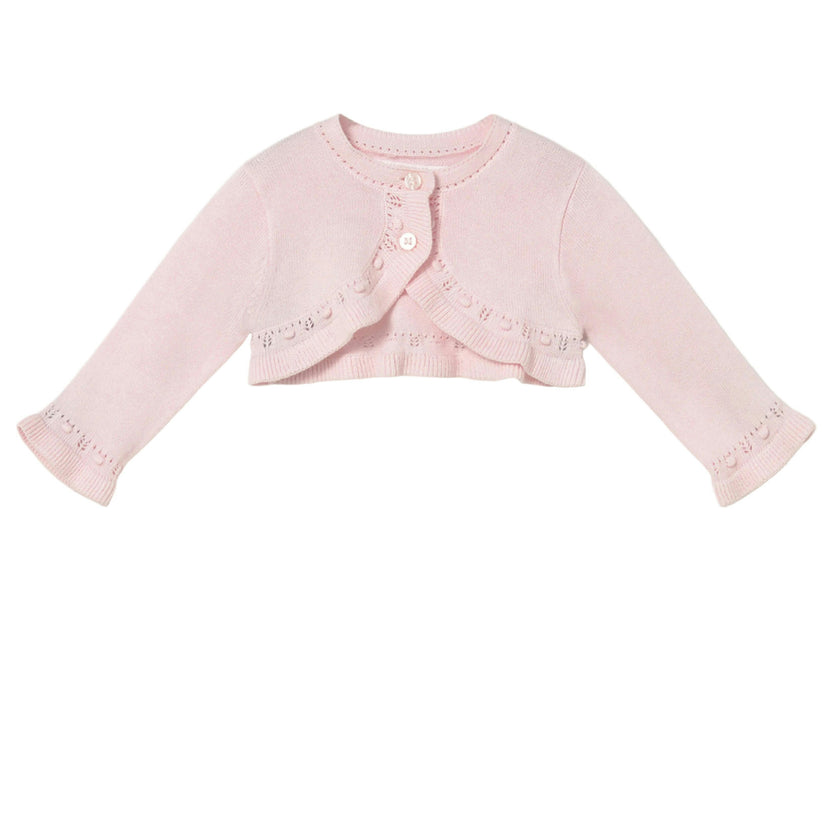 Light Pink Knitted Baby Cardigan