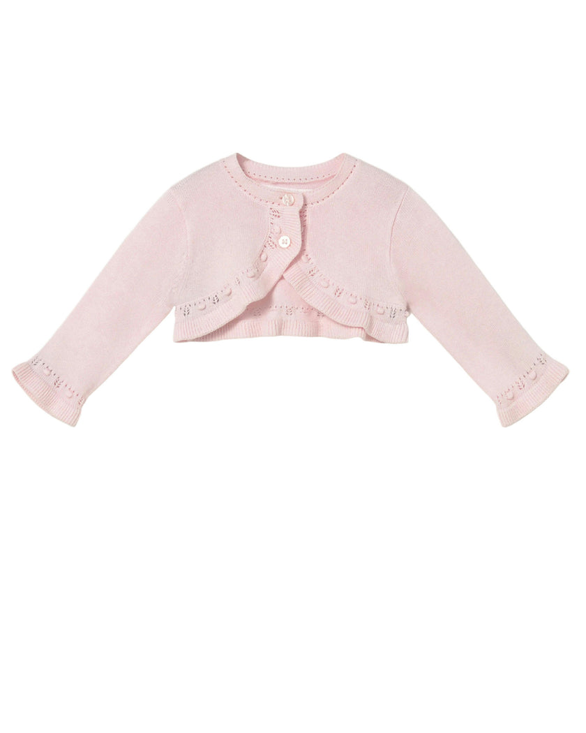 Light Pink Knitted Baby Cardigan
