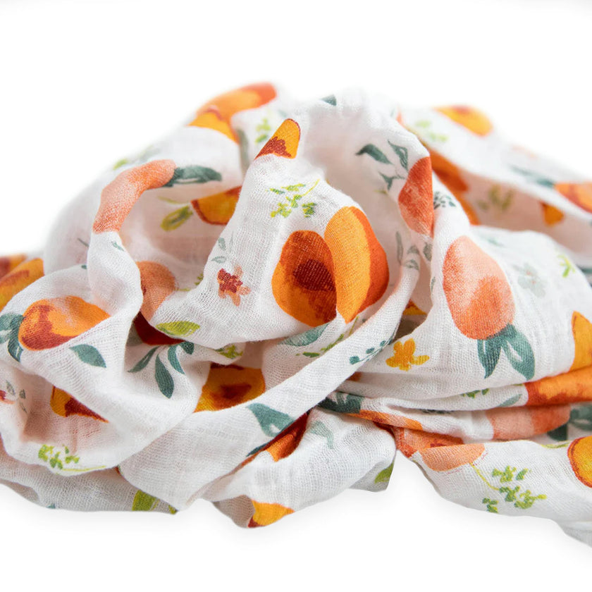 Cotton Muslin Swaddle Blanket - Georgia Peach
