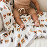 Little Dreamer Organic Baby Blanket - Little Camper