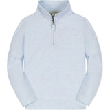 Organic Long Sleeve French Terry Half-Zip Pullover, Blue