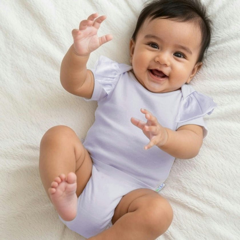 RORY 5-Pack Short Sleeve Ruffle Bodysuits