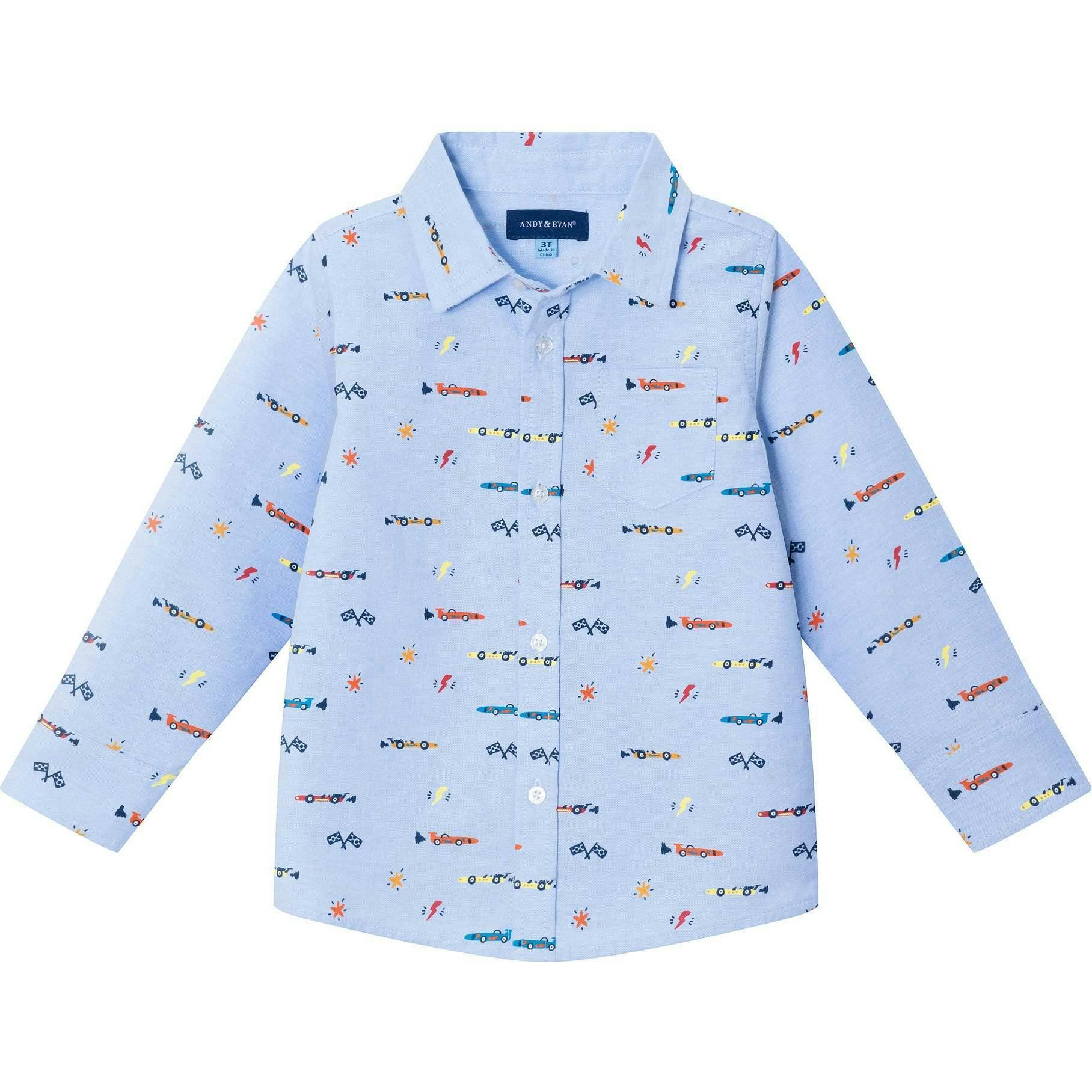 Kids Blue Chambray Buttondown Shirt