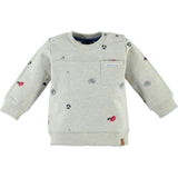 All-Over Sea Lifesavers Crew Neck Pullover Sweatshirt
